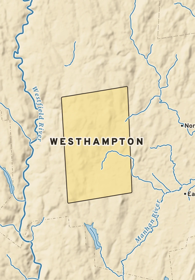 Atlas plate of Westhampton, Massachusetts.