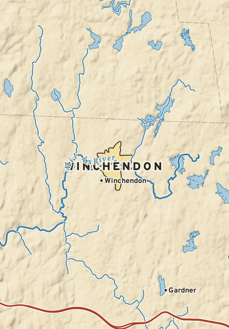 Atlas plate of Winchendon, Massachusetts.