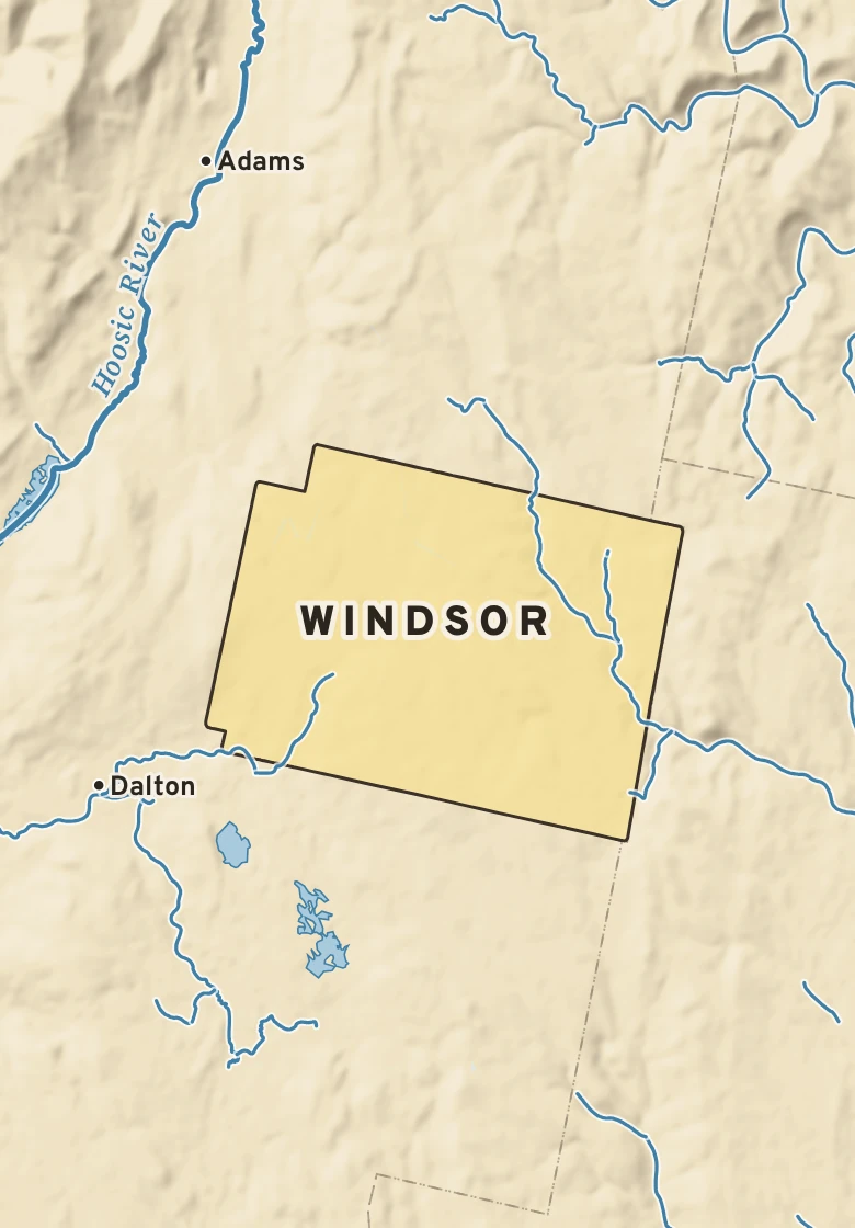 Atlas plate of Windsor, Massachusetts.
