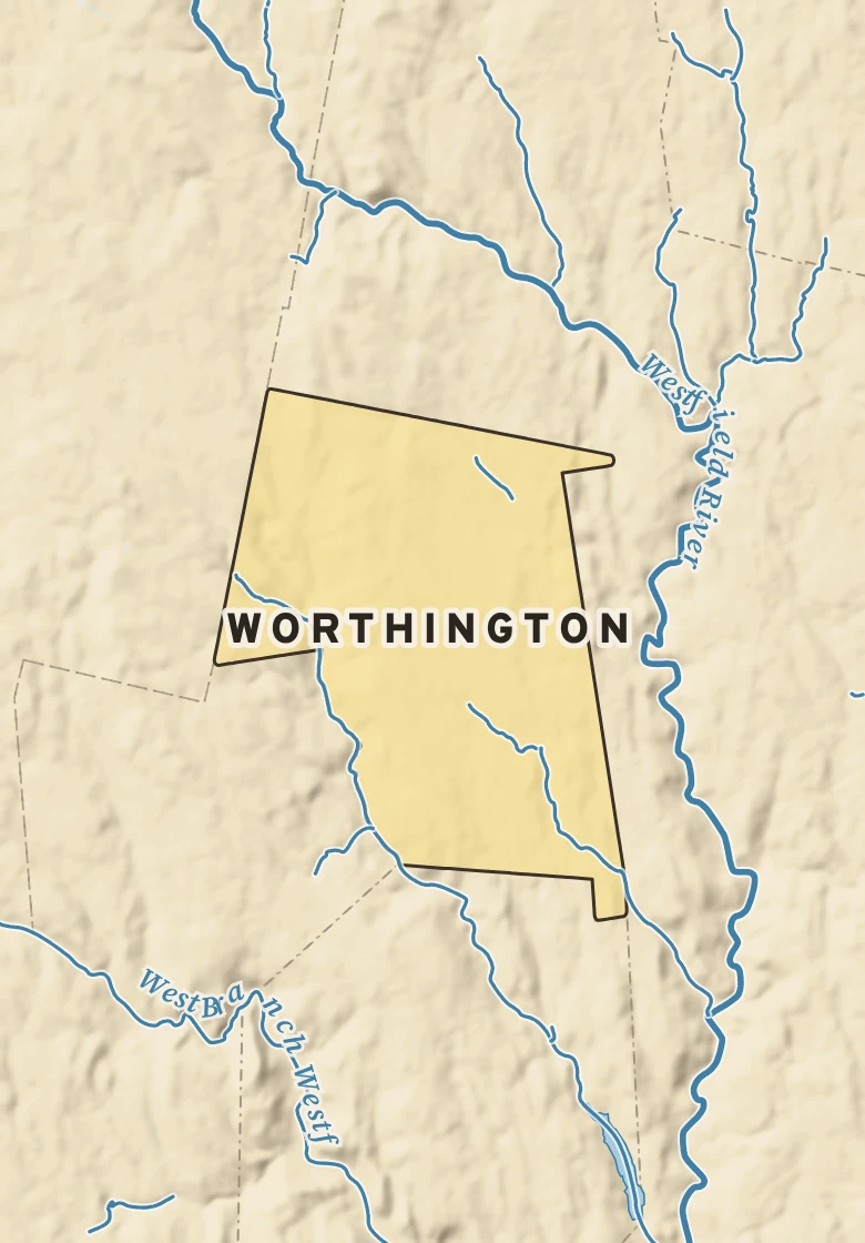 Atlas plate of Worthington, Massachusetts.