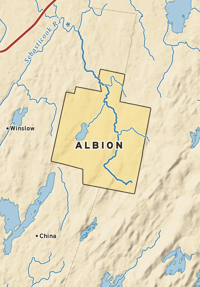 Atlas plate of Albion, Maine.