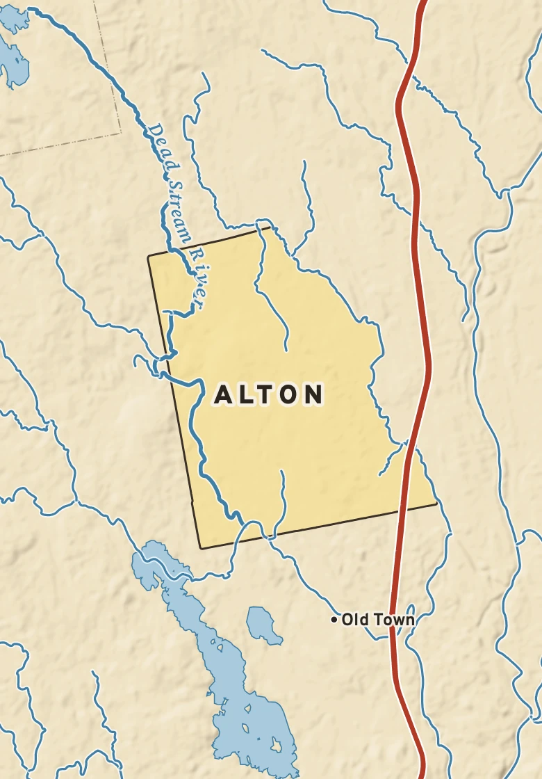 Atlas plate of Alton, Maine.
