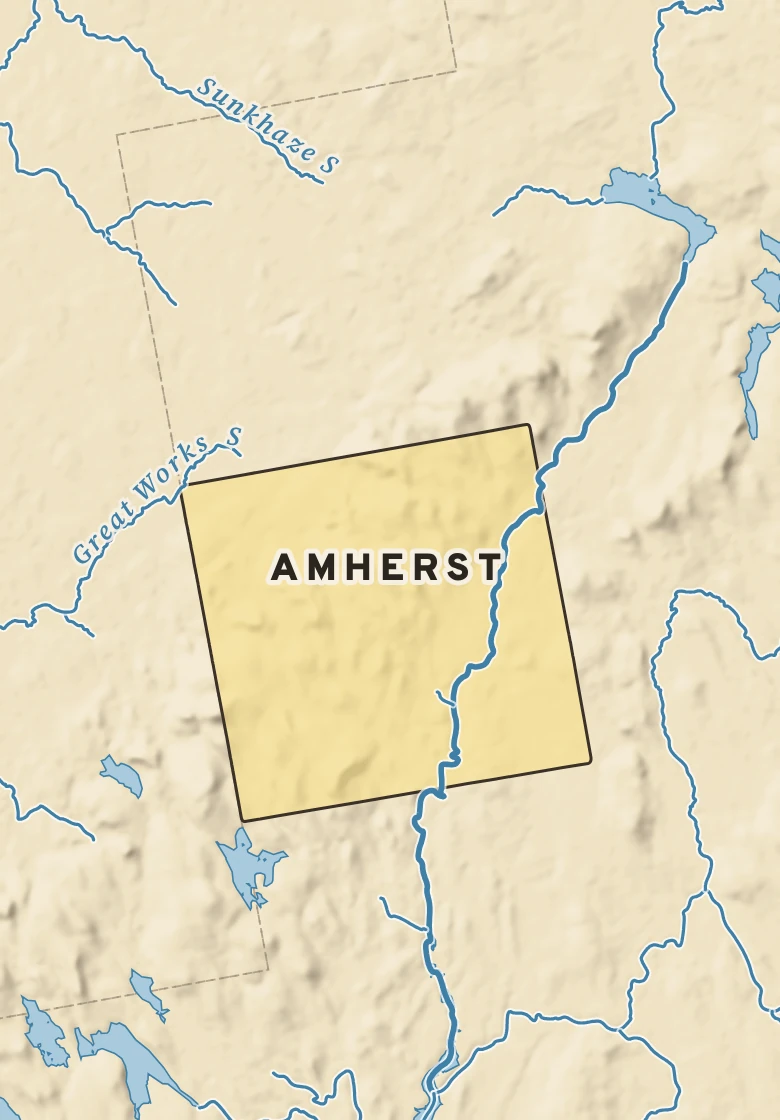 Atlas plate of Amherst, Maine.