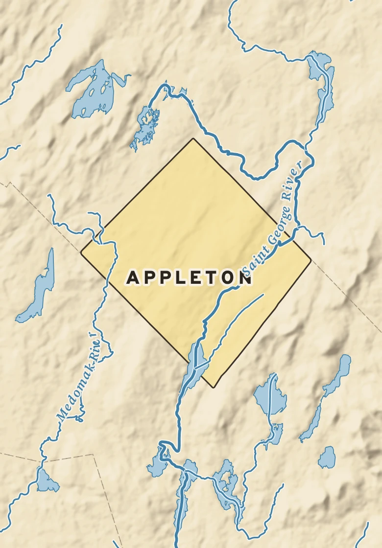 Atlas plate of Appleton, Maine.