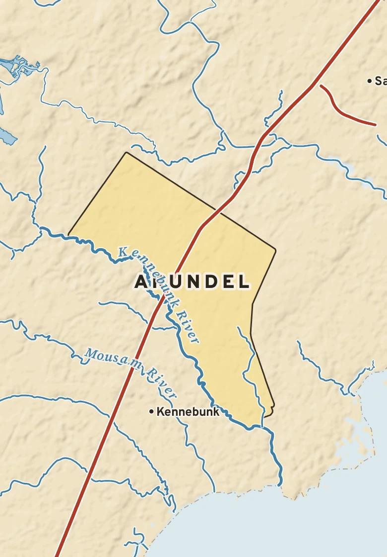 Atlas plate of Arundel, Maine.