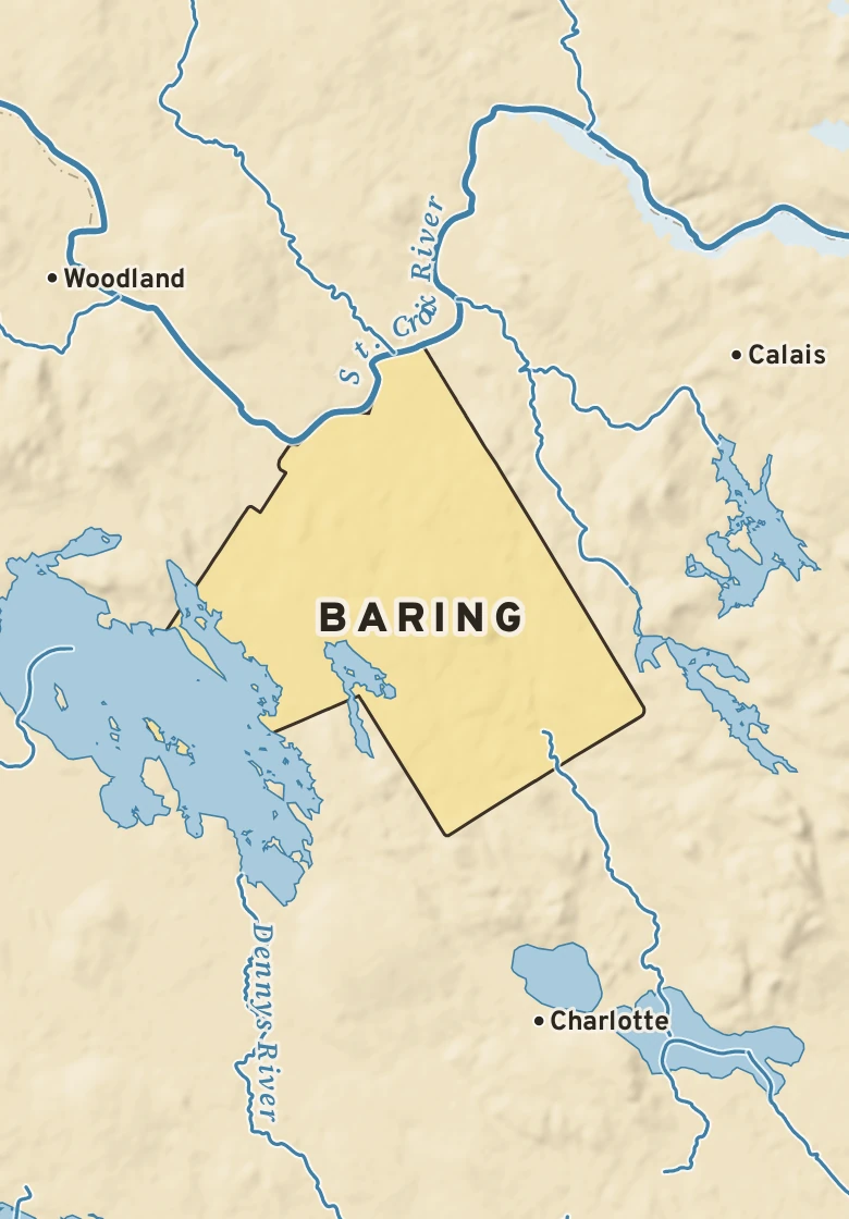 Atlas plate of Baring, Maine.