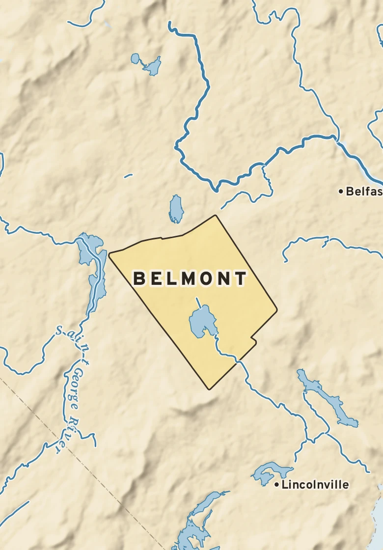 Atlas plate of Belmont, Maine.