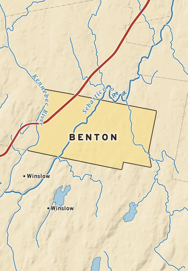 Atlas plate of Benton, Maine.