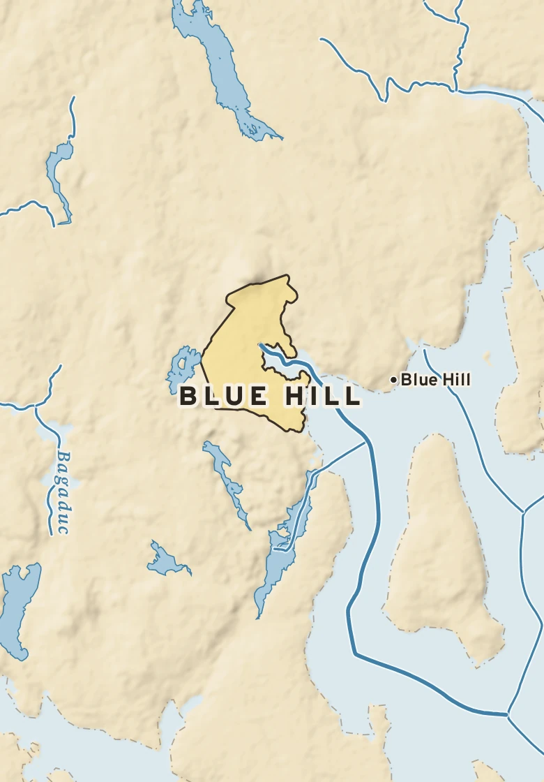 Atlas plate of Blue Hill, Maine.