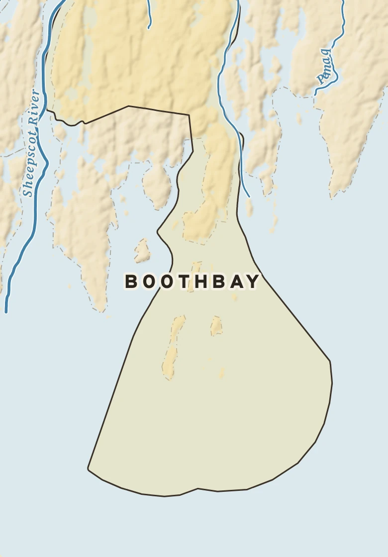Atlas plate of Boothbay, Maine.