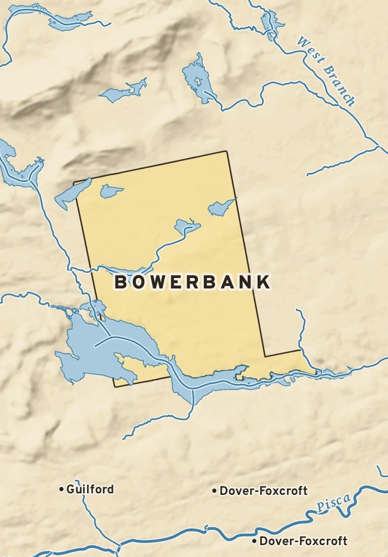 Atlas plate of Bowerbank, Maine.