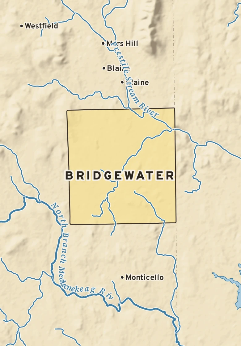 Atlas plate of Bridgewater, Maine.