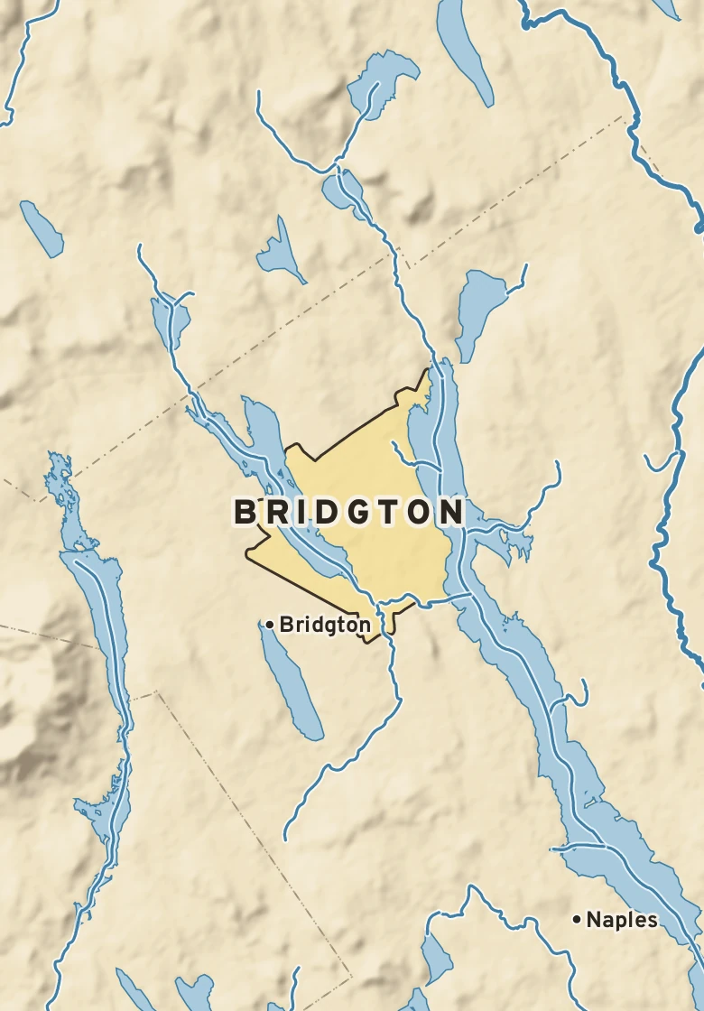 Atlas plate of Bridgton, Maine.