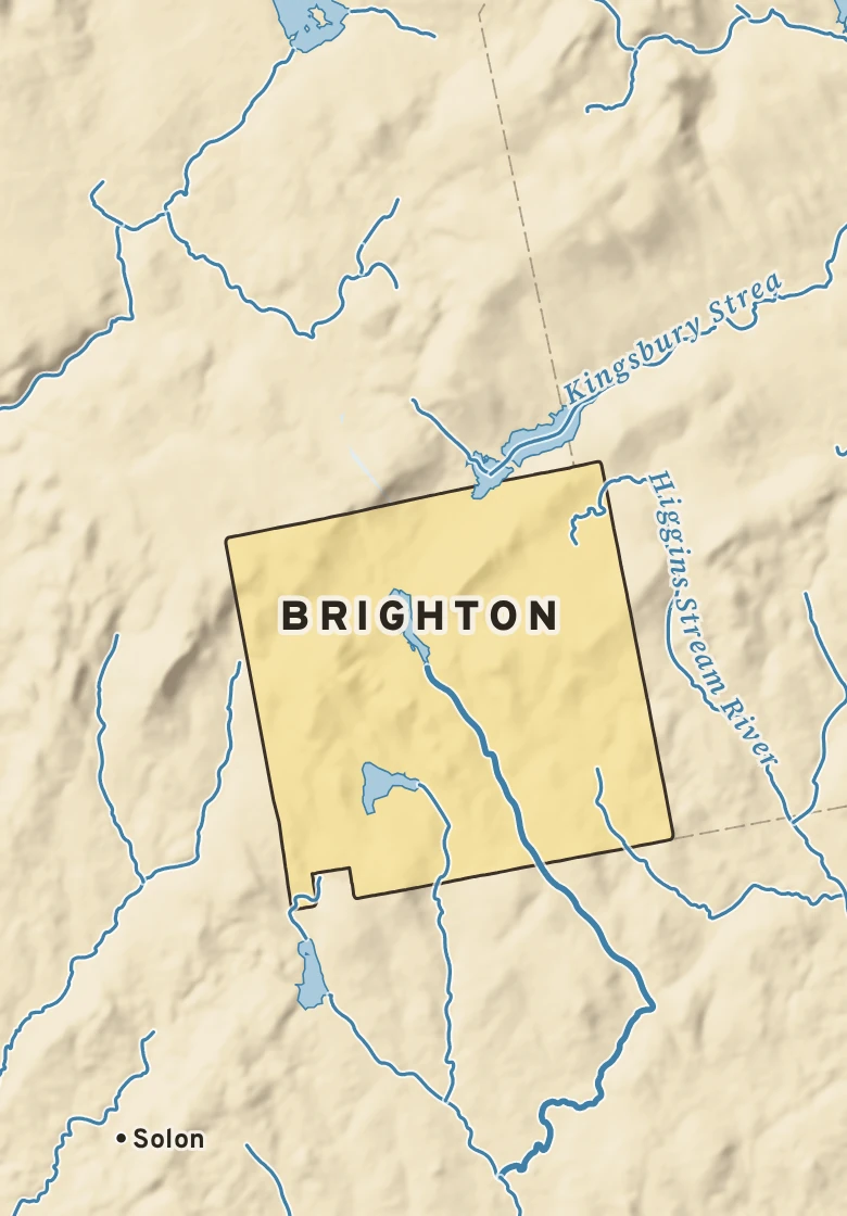 Atlas plate of Brighton, Maine.