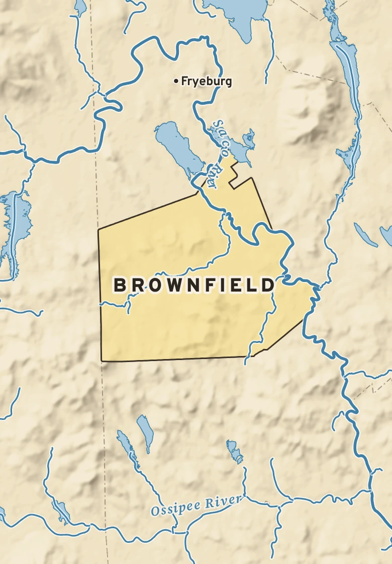 Atlas plate of Brownfield, Maine.