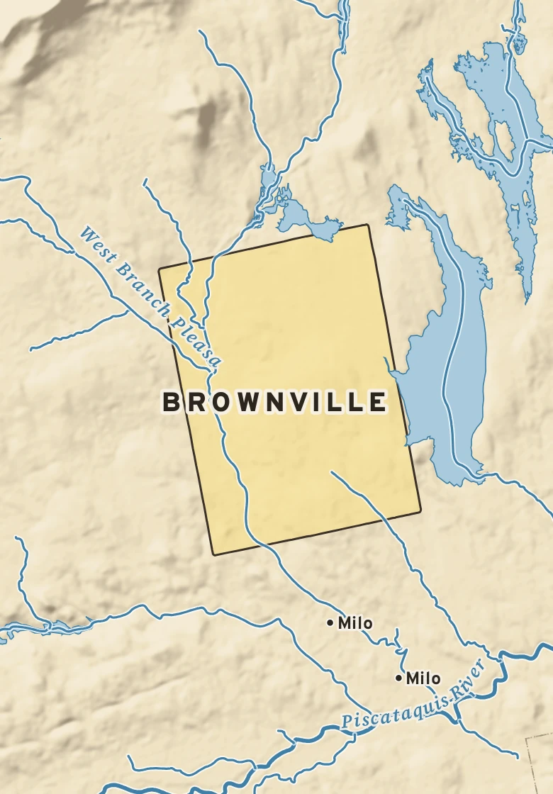 Atlas plate of Brownville, Maine.
