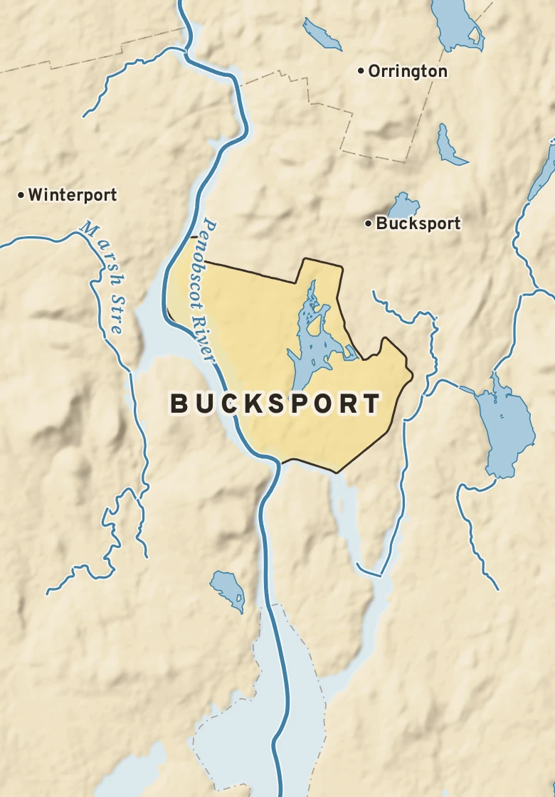 Atlas plate of Bucksport, Maine.