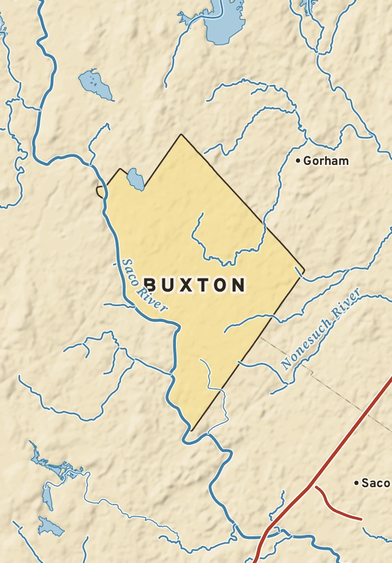 Atlas plate of Buxton, Maine.
