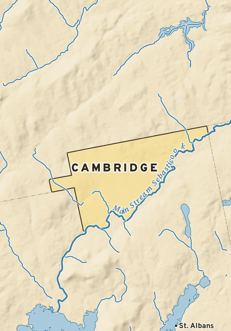Atlas plate of Cambridge, Maine.