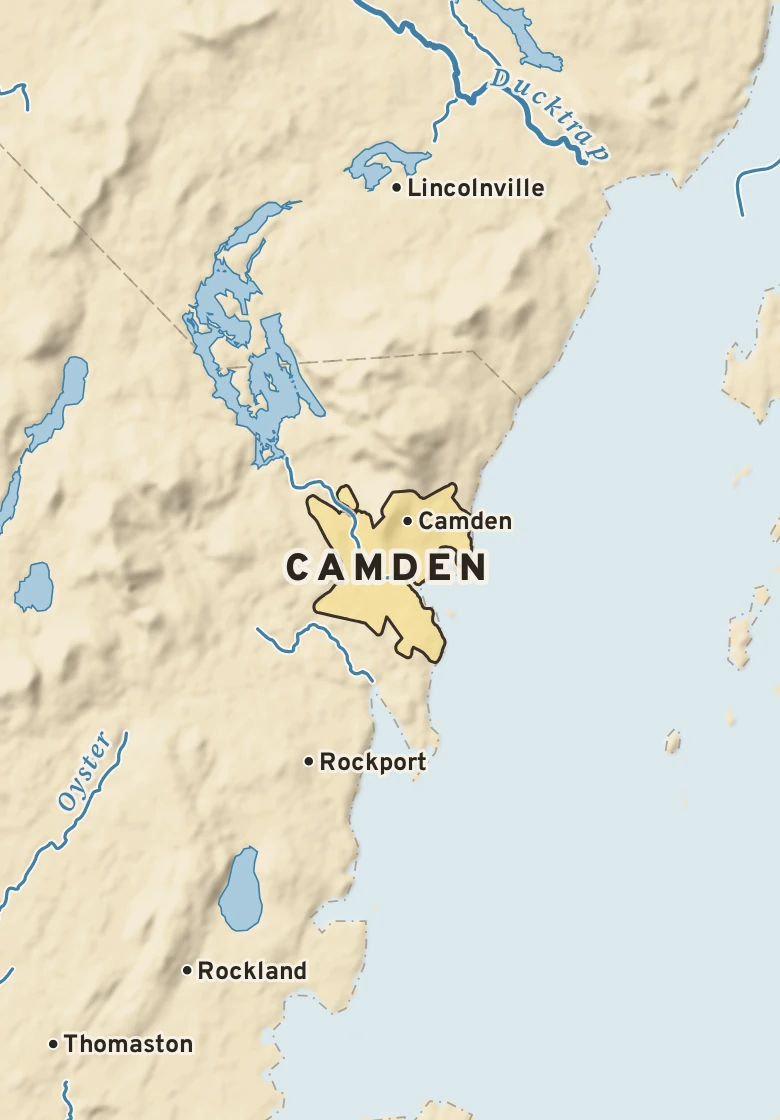 Atlas plate of Camden, Maine.