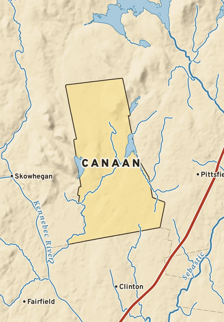 Atlas plate of Canaan, Maine.
