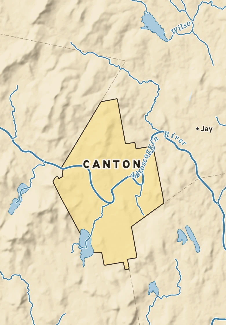Atlas plate of Canton, Maine.