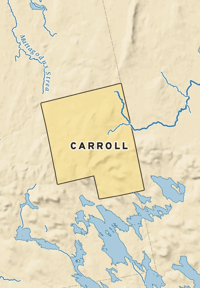 Atlas plate of Carroll, Maine.