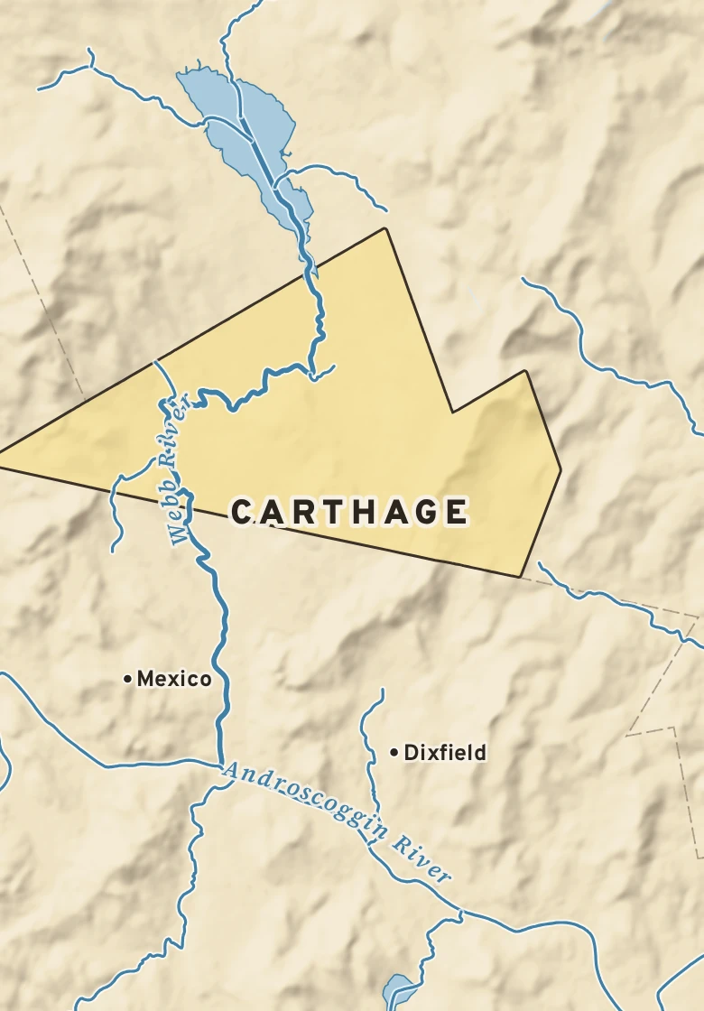 Atlas plate of Carthage, Maine.