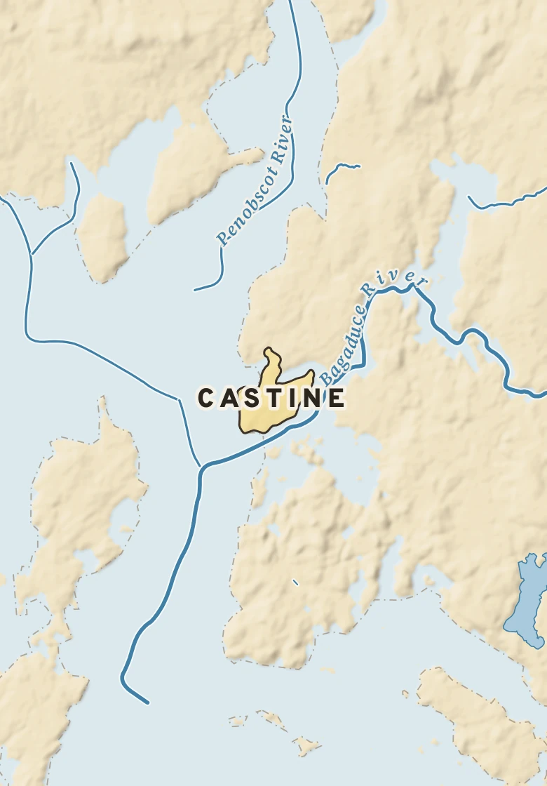 Atlas plate of Castine, Maine.
