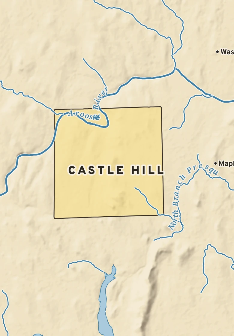 Atlas plate of Castle Hill, Maine.