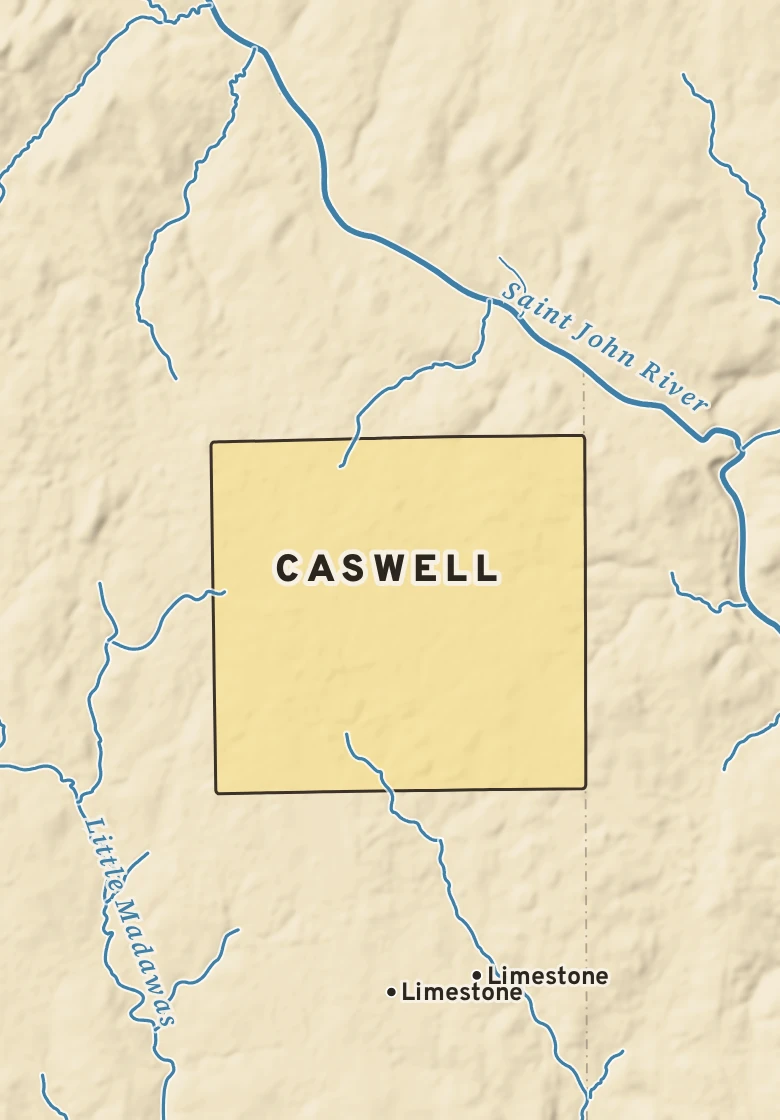 Atlas plate of Caswell, Maine.