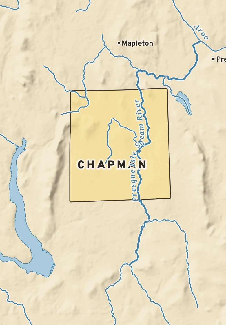 Atlas plate of Chapman, Maine.