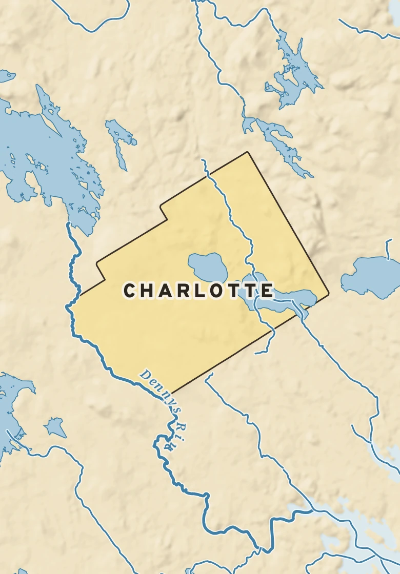 Atlas plate of Charlotte, Maine.