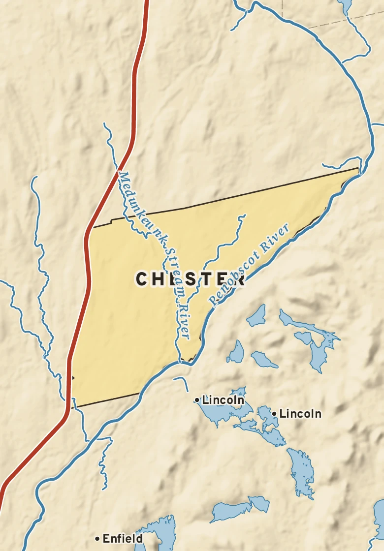 Atlas plate of Chester, Maine.