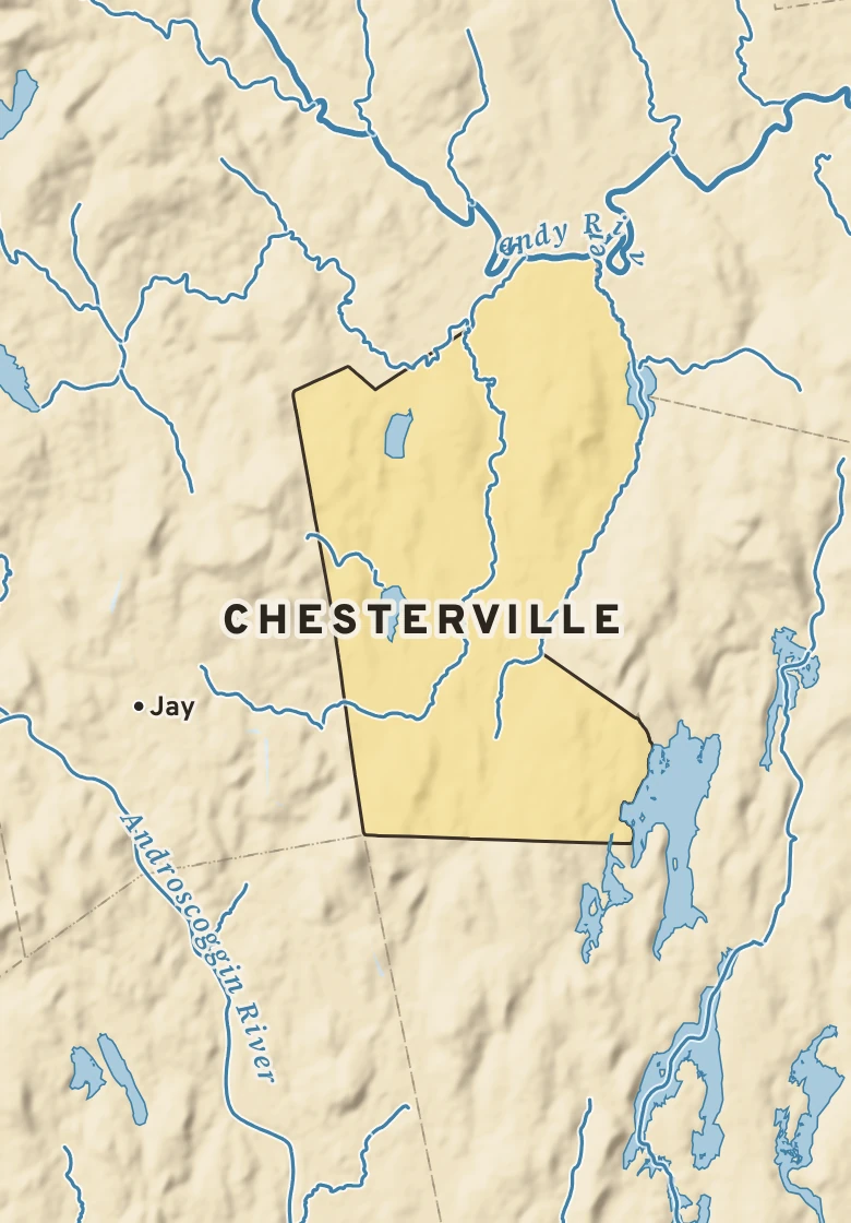 Atlas plate of Chesterville, Maine.