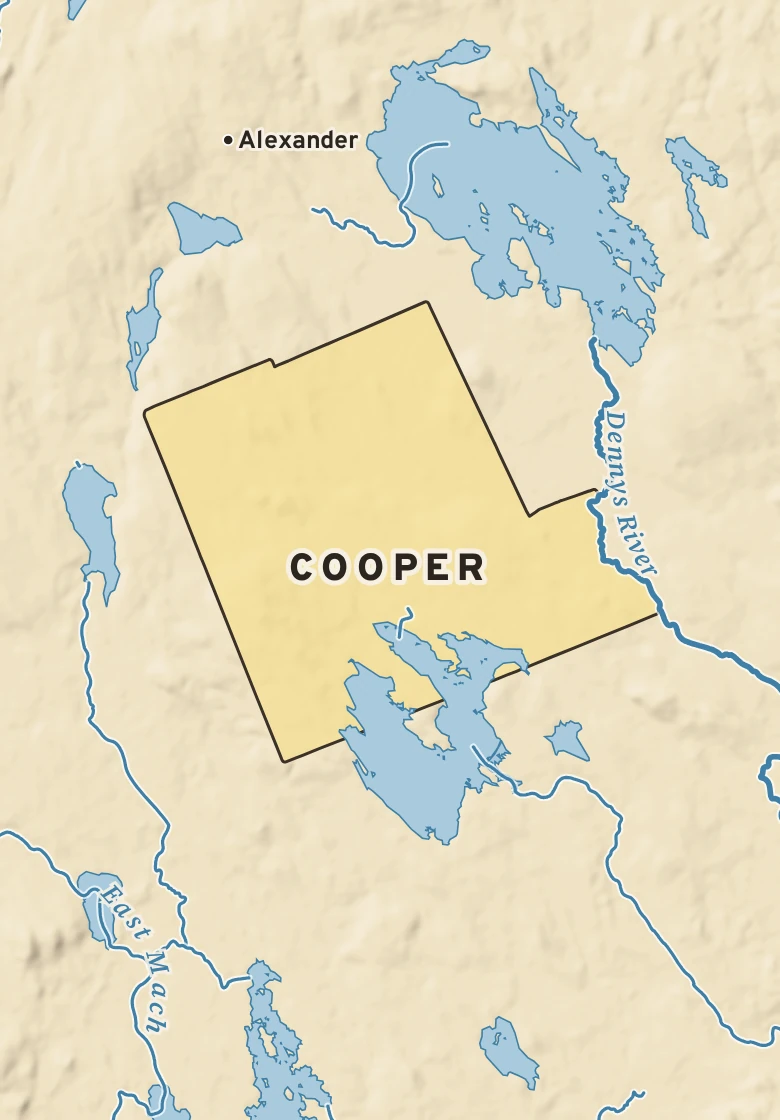 Atlas plate of Cooper, Maine.