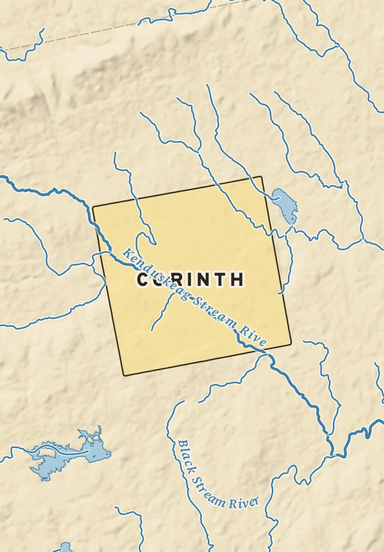 Atlas plate of Corinth, Maine.