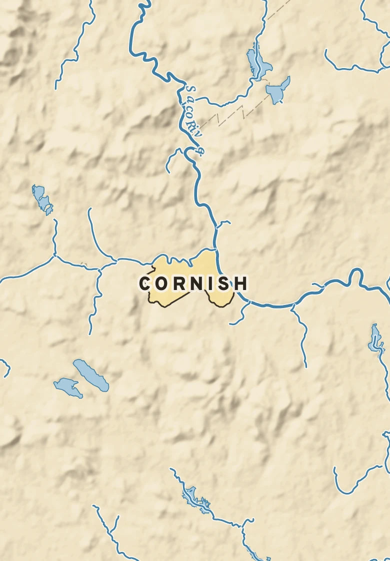 Atlas plate of Cornish, Maine.