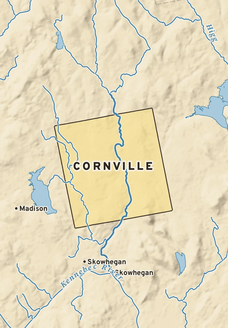 Atlas plate of Cornville, Maine.