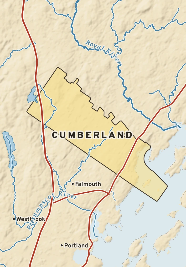 Atlas plate of Cumberland, Maine.
