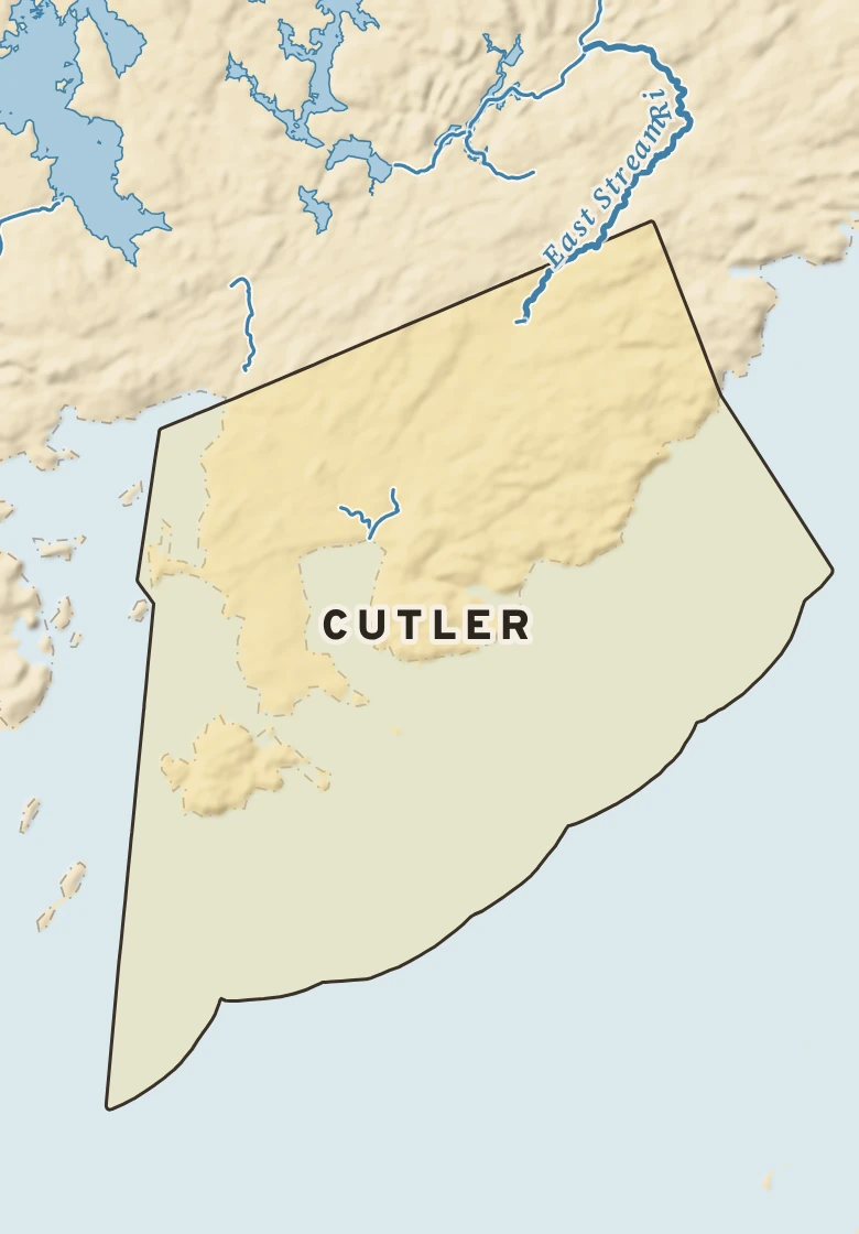 Atlas plate of Cutler, Maine.