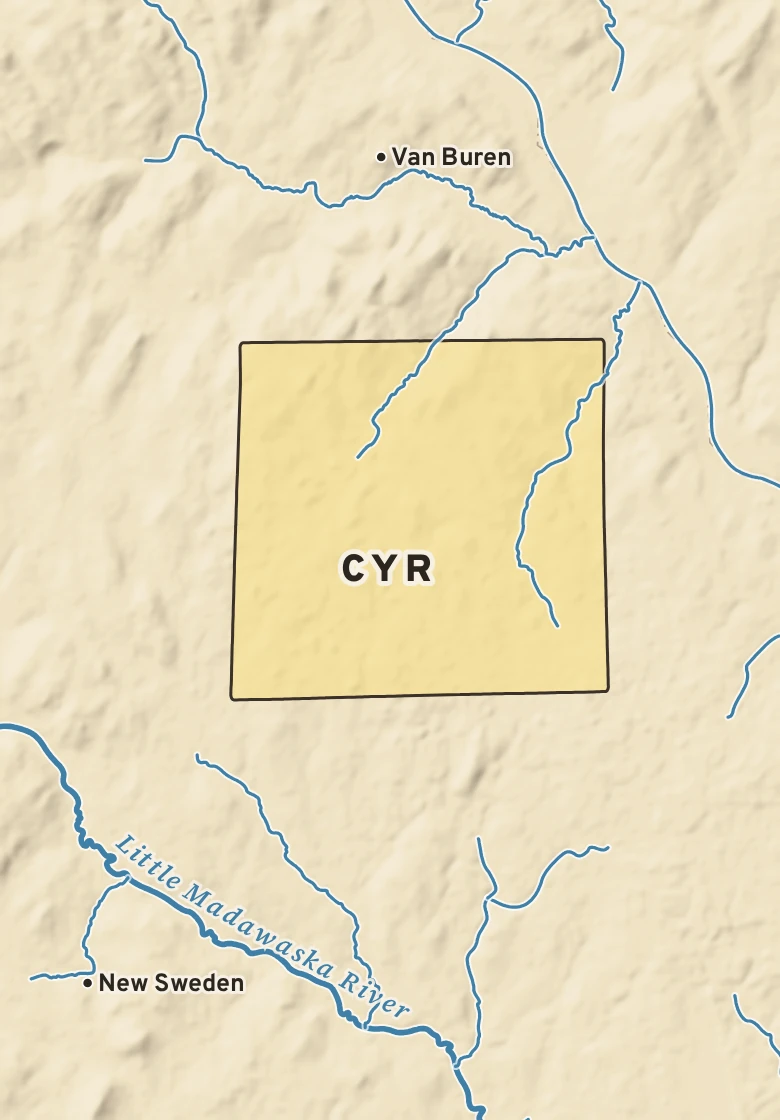 Atlas plate of Cyr, Maine.
