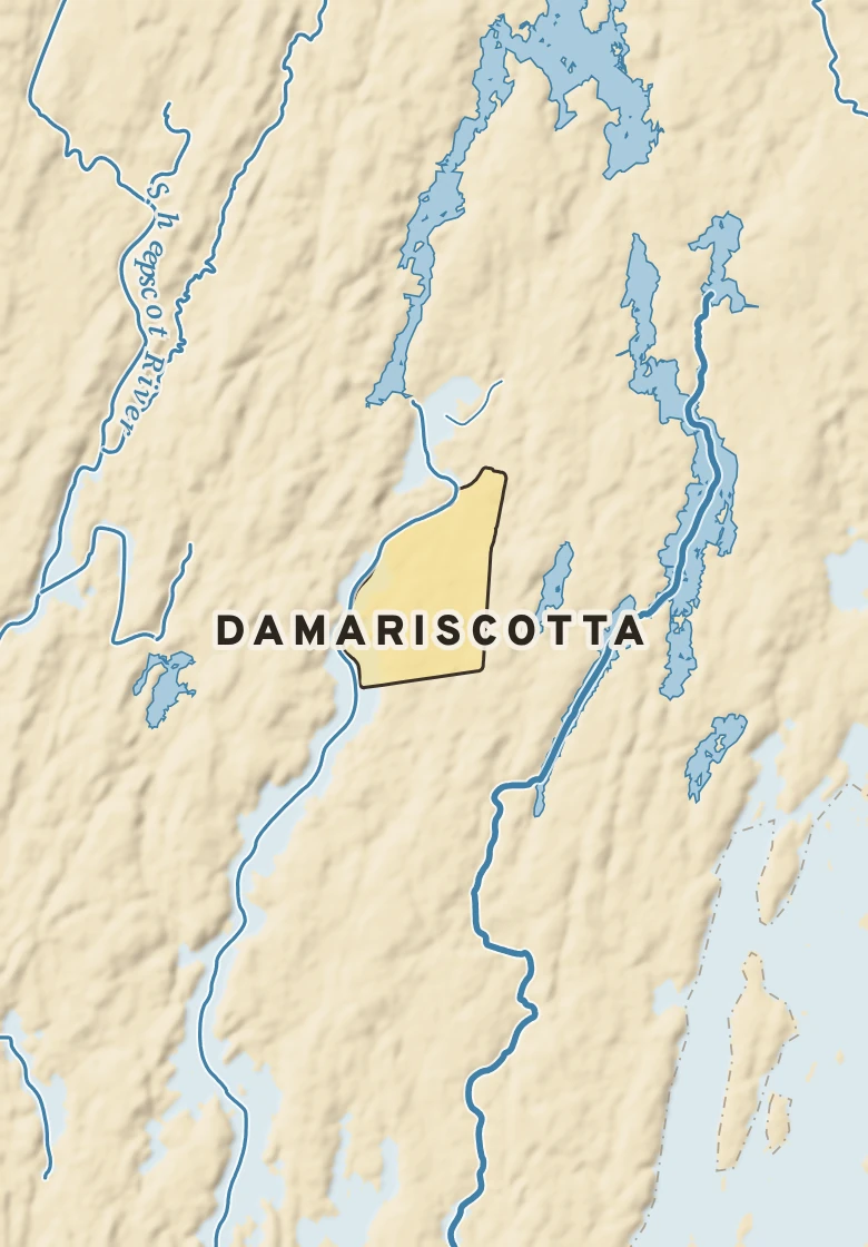 Atlas plate of Damariscotta, Maine.