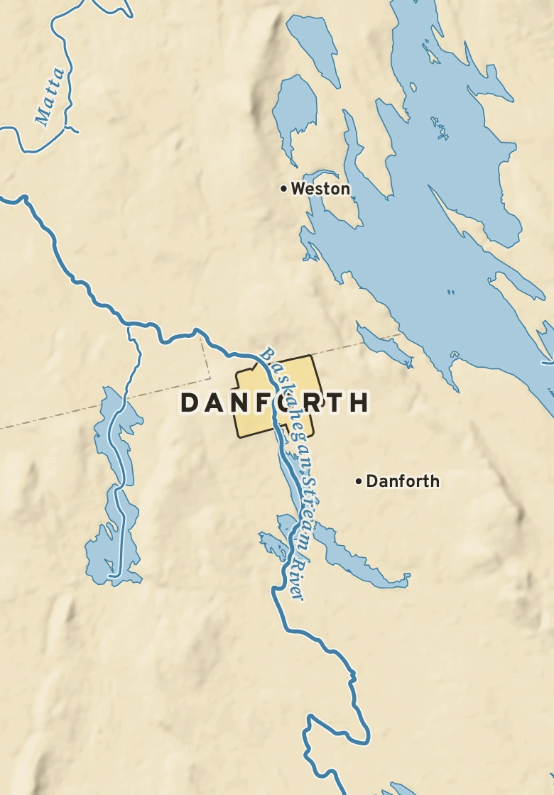 Atlas plate of Danforth, Maine.