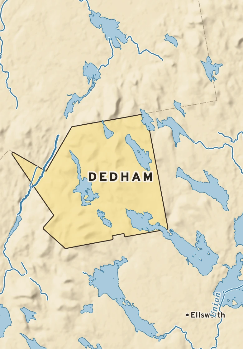 Atlas plate of Dedham, Maine.