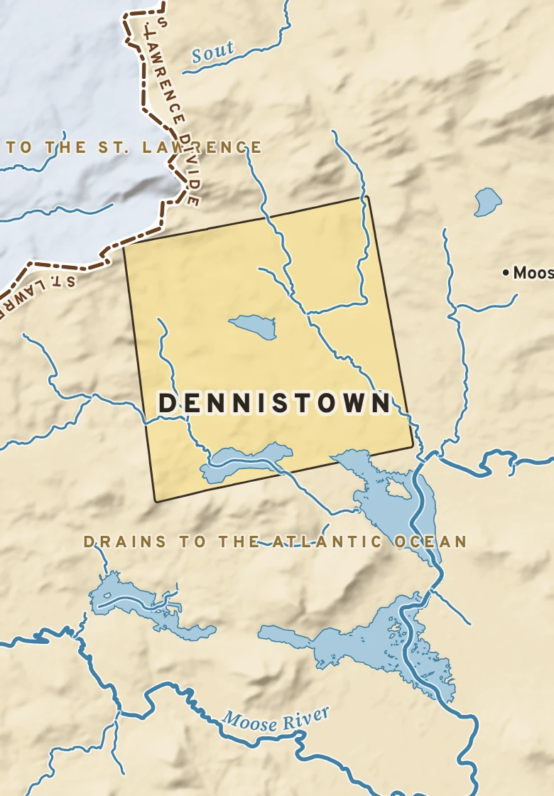 Atlas plate of Dennistown, Maine.