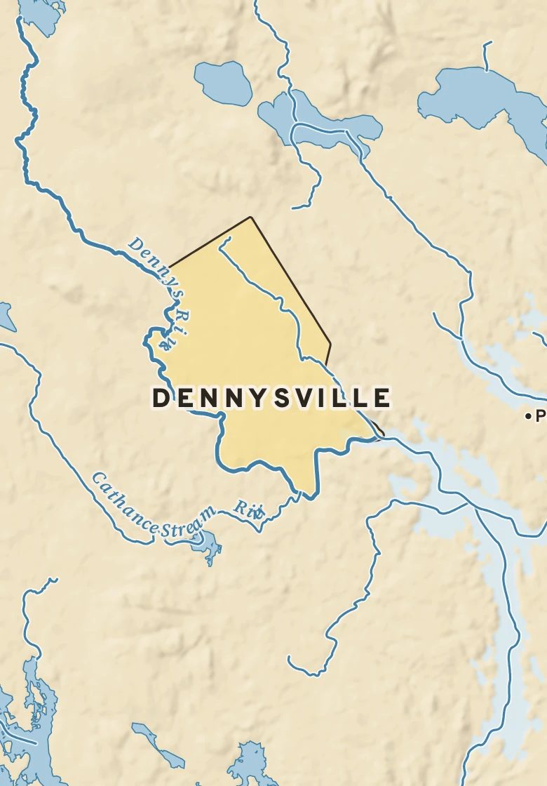Atlas plate of Dennysville, Maine.