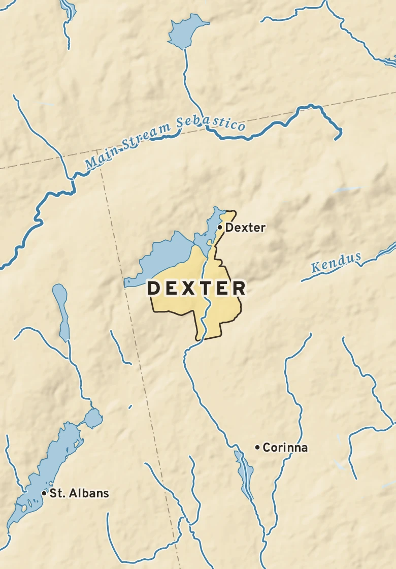 Atlas plate of Dexter, Maine.