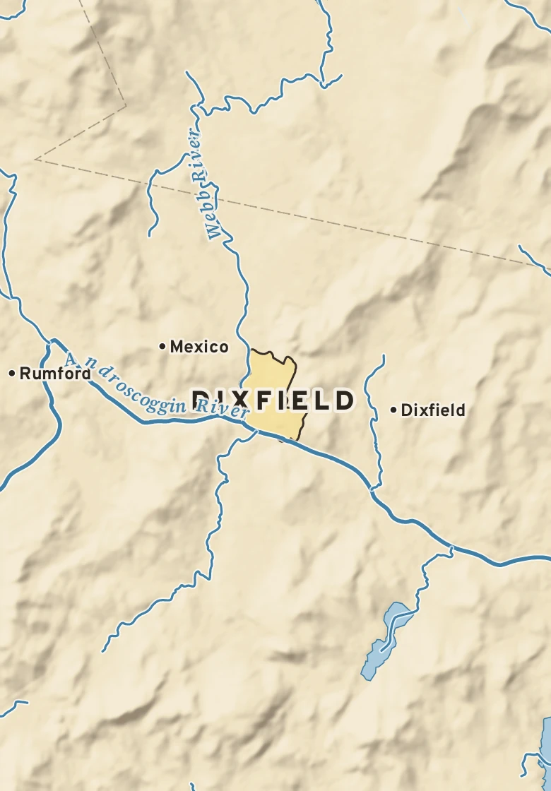 Atlas plate of Dixfield, Maine.