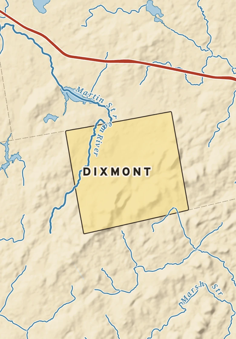 Atlas plate of Dixmont, Maine.